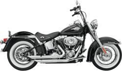 Bassani Xhaust - Bassani Xhaust FireFlight Exhaust - Chrome - Twin Cam Softail - Image 1