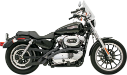 Bassani Xhaust - Bassani Xhaust Radial Sweeper Exhaust - Black - 1986-2003 Sportster - Image 1