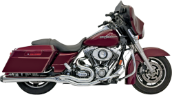 Bassani Xhaust - Bassani Xhaust 4 Inch Road Rage II Mega Power 2 into 1 Exhaust - Chrome - Twin Cam Touring - Image 1