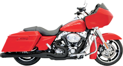 Bassani Xhaust - Bassani Xhaust 4 Inch Road Rage II Mega Power 2 into 1 Exhaust - Black - Twin Cam Touring - Image 1