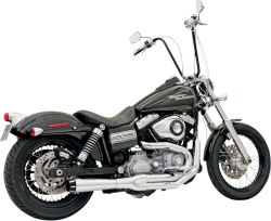 Bassani Xhaust - Bassani Xhaust Road Rage II Mega Power 2 into 1 Tall Shocks Exhaust - Chrome - Dyna - Image 1