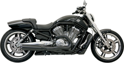 Bassani Xhaust - Bassani Xhaust Road Rage II B1 Power 2 into 1 Exhaust - Black - 2007-2017 V-Rod - Image 1