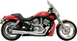 Bassani Xhaust - Bassani Xhaust Road Rage II B1 Power 2 into 1 Exhaust - Chrome/Black - 2002-2005 V-Rod - Image 1