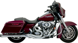 Bassani Xhaust - Bassani Xhaust Road Rage B4 2 into 1 Megaphone Exhaust - Chrome/Black - Twin Cam Touring - Image 1