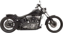 Bassani Xhaust - Bassani Xhaust Radial Sweeper Exhaust - Black - Softail Dyna Glide Breakout Rocker - Image 1