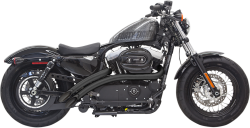 Bassani Xhaust - Bassani Xhaust Radial Sweeper Exhaust - Black - 2014-2020 Sportster - Image 1