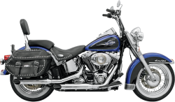 Bassani Xhaust - Bassani Xhaust 3 Inch Firepower Series Slip-On Mufflers - Chrome - Twin Cam Softail - Image 1