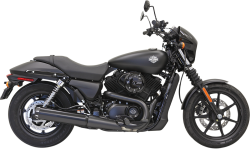 Bassani Xhaust - Bassani Xhaust 4 Inch Performance Straight Can Slip-On Muffler - Black - Street 500 750 - Image 1