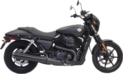 Bassani Xhaust - Bassani Xhaust 4 Inch Performance Straight Can Slip-On Long Muffler - Black - Street 500 750 - Image 1