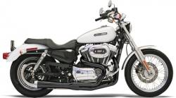 Bassani Xhaust - Bassani Xhaust Road Rage 2 into 1 Short Exhaust - Black - 2004-2013 Sportster - Image 1