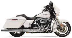 Bassani Xhaust - Bassani Xhaust 4 Inch DNT Straight Can Slip-On Muffler - Chrome - M8 Touring - Image 1