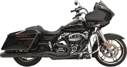 Bassani Xhaust - Bassani Xhaust Road Rage B4 2-into-1 Straight Can Exhaust - Black - M8 Touring - Image 1