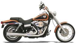 Bassani Xhaust - Bassani Xhaust Road Rage 2 into 1 Long Megaphone Exhaust - Chrome/Black - 1991-2005 Dyna - Image 1