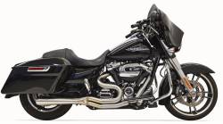 Bassani Xhaust - Bassani Xhaust Road Rage III 2 into 1 Mid-Length Exhaust - Stainless - Milwaukee Eight Touring - Image 1