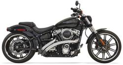 Bassani Xhaust - Bassani Xhaust Radial Sweeper Exhaust - Chrome - M8 Softail Breakout Fat Bob Fat Boy Slim Street Bob - Image 1