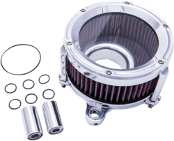 Trask Performance - Trask Assault Charge High-Flow Air Cleaner - Chrome - M8 Models - Image 1