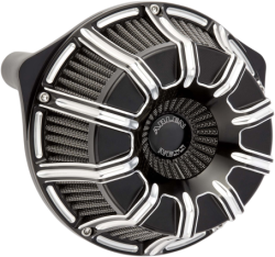 Arlen Ness - Arlen Ness Inverted Air Cleaner - 10-Gauge Black with Machined Accents - Milwaukee-8 - Image 1