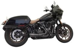 Bassani Xhaust - Bassani Xhaust Ripper 2 into 1 Short Exhaust - Black - Softail Low Rider ST Sport Glide - Image 2