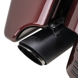 Vance & Hines - Vance & Hines 4 Inch Twin Slash Slip-On Muffler - M8 Touring - Black - Image 4