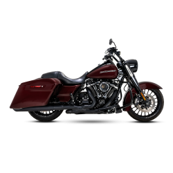 Vance & Hines - Vance & Hines 4 Inch Twin Slash Slip-On Muffler - M8 Touring - Black - Image 1