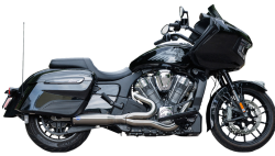 S&S Cycle - S&S 2 Into 1 Qualifier Exhaust - Race Only - Indian Challenger - Stainless - Image 2