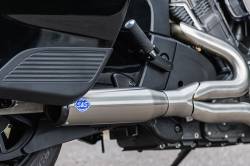 S&S Cycle - S&S 2 Into 1 Qualifier Exhaust - Race Only - Indian Challenger - Stainless - Image 5