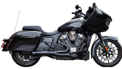 S&S Cycle - S&S 2 Into 1 Qualifier Exhaust System - Indian Challenger - Black - Image 1