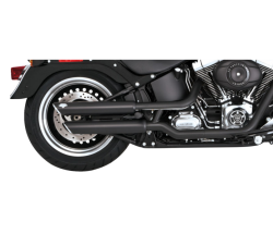 Vance & Hines - Vance & Hines 3 Inch Round Twin Slash Slip-On Muffler - Black - Fat Boy - Image 3