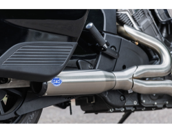 S&S Cycle - S&S 2 Into 1 Qualifier Exhaust System - Indian Challenger - Stainless Steel - Image 5