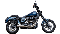 S&S Cycle - S&S Qualifier 2 Into 1 Exhaust - Stainless - 2006-2007 Dyna Models - Image 1