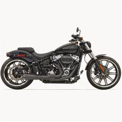 Bassani Xhaust - Bassani Xhaust Road Rage 2 Into 1 Exhaust - Black - M8 Softail Breakout Fat Boy FXDR - Image 3