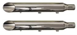 Bassani Xhaust - Bassani Xhaust 3 Inch Firepower Series Slip-On Mufflers - Chrome - Twin Cam Softail - Image 2