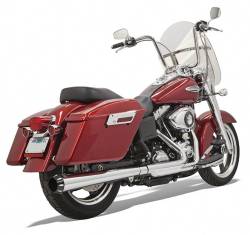 Bassani Xhaust - Bassani Xhaust 4 Inch Megaphone Slip-On Mufflers - Chrome/Black - Dyna Switchback - Image 2