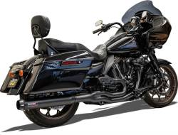 Bassani Xhaust - Bassani Xhaust Road Rage B4 2-into-1 Straight Can Exhaust - Black - M8 Touring - Image 2