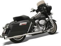 Bassani Xhaust - Bassani Xhaust Power Curve True Duals Crossover Header Pipes - Chrome - Twin Cam Touring - Image 1