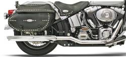 Bassani Xhaust - Bassani Xhaust True Duals Slip-On Slash Up Muffler - Chrome - Twin Cam Softail - Image 3