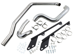 Bassani Xhaust - Bassani Xhaust Power Curve True Duals Crossover Header Pipes - Chrome - '86-'06 Twin Cam Softail - Image 3