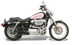 Bassani Xhaust - Bassani Xhaust Pro Street Straight-Cut Exhaust - Chrome - Sportster Forward Controls - Image 2