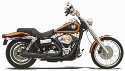 Bassani Xhaust - Bassani Xhaust Road Rage 2 into 1 Short Megaphone Exhaust - Black - 1991-2005 Dyna - Image 2