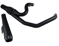 Bassani Xhaust - Bassani Xhaust Road Rage 2 into 1 Short Megaphone Exhaust - Black - 1991-2005 Dyna - Image 3