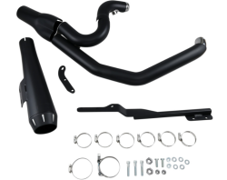 Bassani Xhaust - Bassani Xhaust Road Rage 2 into 1 Short Megaphone Exhaust - Black - 1991-2005 Dyna - Image 4