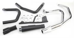 Bassani Xhaust - Bassani Xhaust Road Rage 2 into 1 Short Exhaust - Black - 2004-2013 Sportster - Image 2