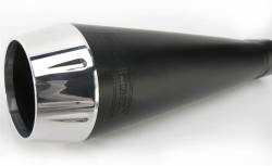 Bassani Xhaust - Bassani Xhaust Road Rage 2 into 1 Short Megaphone Exhaust - Black - 1986-2003 Sportster XL - Image 4