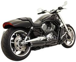 Bassani Xhaust - Bassani Xhaust Road Rage II B1 Power 2 into 1 Exhaust - Black - 2007-2017 V-Rod - Image 2