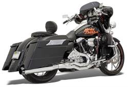 Bassani Xhaust - Bassani Xhaust 4 Inch Road Rage II B1 Power 2 Into 1 Straight Exhaust - Chrome - Twin Cam Touring - Image 3