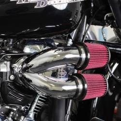 S&S Cycle - S&S Cycle Tuned Induction Air Cleaner Kit - Chrome - Milwaukee-Eight Engines - Image 3