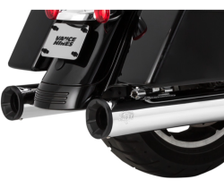 Vance & Hines - Vance & Hines Eliminator 400 Slip-On Muffler - Chrome with Black End Caps - M8 Touring - Image 5