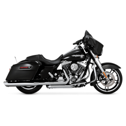 Vance & Hines - Vance & Hines Twin Slash Round Slip-On Muffler - Chrome - M8 Touring - Image 2