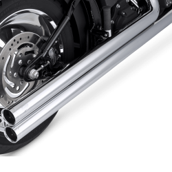 Vance & Hines - Vance & Hines Big Shots Long 2 Into 2 Exhaust - Chrome - Softail Fat Boy Slim Deluxe Heritage - Image 5