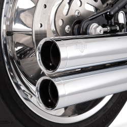 Vance & Hines - Vance & Hines Big Shots Long 2 Into 2 Exhaust - Chrome - Softail Fat Boy Slim Deluxe Heritage - Image 6